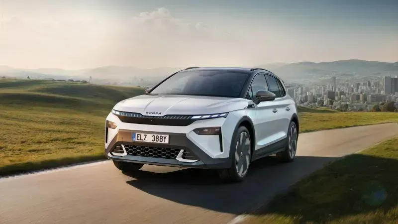 skoda elroq en color blanco
